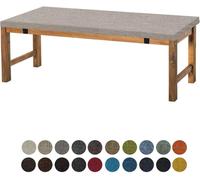 Coussin de banquette gris, dimensions 60x30x5 cm, lavable et antidérapant, idéal pour les canapés, les meubles de jardin et les rebords de fenêtres