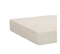Coussin de cale Beige 45 x 45 x 10 cm - Mousse Haute densité pour tête de lit et Coussin de cale, Housse Amovible pour la Lecture et Le canapé, Coussin de Confort uni