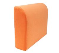 Coussin de cale Orange pour canapé - 90 x 48 x 12 cm, Mousse Haute densité, Support de Lecture, traversin uni, Housse Amovible en Lin.