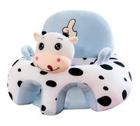 Coussin de Canape Bébé sans Rembourrage, Coussin Assise Bebe Bricolage, Fauteuil pour Enfant en Peluche, Housse de Coque en cuir