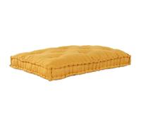Coussin pour canapé en palettes vidaXL, jaune, 120 x 80 x 12 cm, tissu