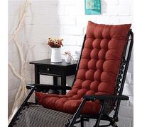 Coussin De Chaise À Dossier Haut Bain De Soleil, Coussin De Chaise Longue De Jardin Coussin Transat Confortable Et Doux Avec Housse Antidérapante Et Sangles, Épaissi Pour Voyage Vacances Intérieur ( C