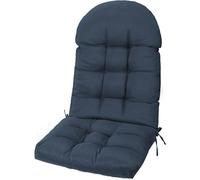 Coussin de Chaise Adirondack à Dos Haut, Coussins de Siège avec Attaches Sécurisées, Coussin Imperméable pour Fauteuil à Bascule