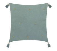 Coussin de chaise brodé rectangulaire Starke - 40 x 40 cm - Céladon