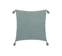 Coussin de chaise brodé rectangulaire Starke - 40 x 40 cm - Céladon