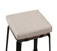 Coussin de chaise carré en mousse à mémoire de forme avec liens de fixation | Coussin de siège épais amovible avec dessous antidérapant pour tabouret de comptoir, bar de maison et cuisine