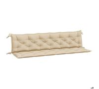 Coussin de chaise de jardin vidaXL (x2) - Beige - 120x50x7 cm