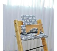 Coussin de chaise de salle à manger pour bébé éléphant, coussin antidérapant portable pour sortir, accessoires de chaise de croissance pour bébé, gris éléphant, une pièce