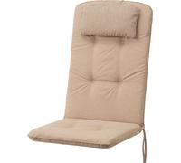 Coussin de chaise haute "Benita" (50×48×73 cm) - 6 cm d'épaisseur | Coussin de siège, siège piqué, coussin de meubles de jardin, pour chaises ou chaise longue | HobbyGarden