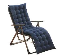 Coussin De Chaise Longue Bain De Soleil/Jardin,Chaise Longue Coussin Transat Jardin Exterieur Antidérapante Avec Couvre-Chef,Épaississante Coussin Transat Épais Pour Fauteuil Relax Lounge(2#,48*159cm)