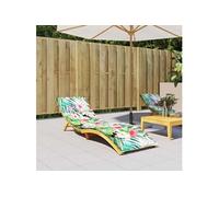 vidaXL Coussin de Chaise Longue, Matelas de Bain de Soleil Anti-Glissement, Décoration Jardin Terrasse Patio, Multicolore Tissu Oxford