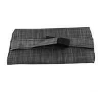 Coussin de chaise longue portable avec sangle pour lit de camping et chaise vapeur de plage, design antidérapant, ajustement rapide (noir et gris)