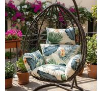 Coussin de chaise pivotante, coussin de chaise suspendue de patio doux avec oreiller pour une utilisation intérieure et extérieure, panier suspendu à œufs, chaise, coussin de siège uniquement, coussin