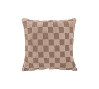 Coussin de chaise Present Time Checker Marron 45x15 cm