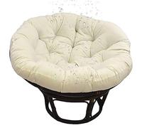 Coussin de chaise rond multifonction 110 x 110 cm à suspendre - Parfait pour une balancelle en rotin intérieur/extérieur, idéal pour le jardin, le salon, la détente et le confort.