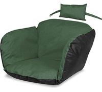 Coussin de chaise suspendu Coussin de jardin imperméable Coussin de chaise nid de cigogne 112X113 + appui-tête