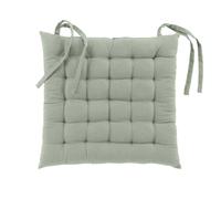 Douceur d'Intérieur, Assise Matelassée (38 x 38 cm) Twily Sauge, Coton et Polyester Récyclé