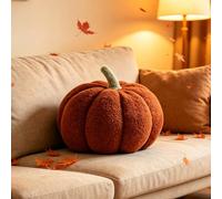 Coussin de citrouille 3D, Coussin Décoratif Citrouille en Peluche, Coussin en forme de citrouille Halloween, pour chambre à coucher d'enfant, Jour de Thanksgiving, Halloween Décoration Maison