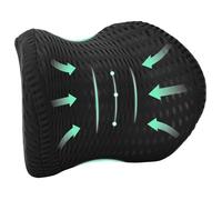 Coussin de cou ergonomique - vidaXL - Maille 4D - Noir - 31x23x14 cm - Housse amovible - Respirant - Soutien moderne