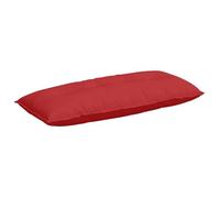 Coussin de dos décoratif - vidaXL - 120x19x50 cm - Rouge - Housses amovibles - Rembourrage polyester - Tissu doux