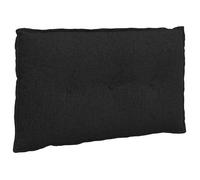 Coussin de dos décoratif - vidaXL - 80x19x50 cm - Noir - Housses amovibles - Rembourrage polyester - Usage intérieur