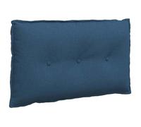 Coussin de dos décoratif - vidaXL - Bleu - 80x19x50 cm - Housses amovibles - Rembourrage polyester - Usage intérieur