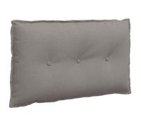 Coussin de dos décoratif - vidaXL - Taupe - 80x19x50 cm - Housses amovibles - Rembourrage polyester - Usage intérieur