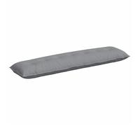 Vidaxl Coussin De Dos Gris Clair 200 X 19 X 50 Cm Tissu