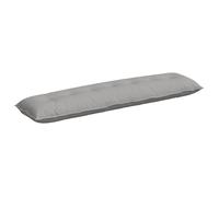 Coussin de dos intérieur - vidaXL - Gris Nuage - 200x19x50 cm - Housses amovibles - Rembourrage polyester - Tissu doux