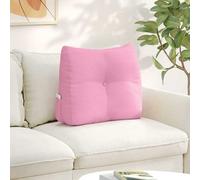 Vidaxl Coussin De Dos Rose 60 X 24 X 50 Cm Tissu