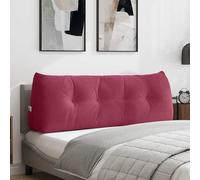 Vidaxl Coussin De Dos Bordeaux 140 X 24 X 50 Cm Velours