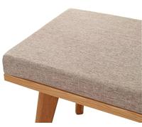 Coussin de fenêtre 61 x 61 cm (24 x 24 po) pour Banc, mobilier d'intérieur et d'extérieur, antidérapant, garnissage en Mousse Haute densité, Housse zippée pour Banc de Salle à Manger, Banque