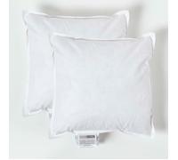 HOMESCAPES Coussin de garnissage en Plumes de Canard et Coton, Coussin à recouvrir 30x30 cm - Lot de 2