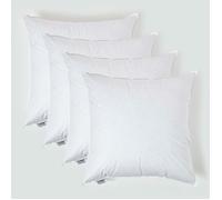 HOMESCAPES Coussin de garnissage en Plumes de Canard et Coton, Coussin à recouvrir 80x80 cm - Lot de 4