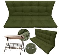 Coussin de jardin pour balancelle ou banc, épais, 150 x 60 x 50 cm, imperméable