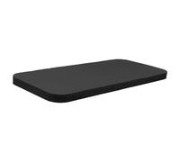 Coussin de Jardinage pour Genoux, Tapis Nbr Imperméable Noir Rectangulaire | Surface Résistante à L’eau, Rembourrage Solide, Maintien Stable, pour Yoga, Nettoyage, Sols Durs et Usage Prolongé