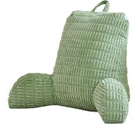 Coussin de lecture avec support lombaire - Coussin avec accoudoirs - Pour une lecture relaxante - Conception ergonomique - 80 x 40 x 55 cm - Vert