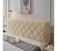 Coussin de Lecture Compensé, Triangulaire Coussin à Coins, Gros Coussin Canapé, Traversin Tête de lit Support Arrière, Oreiller Cervical Dossier de Soutien Lombaire, Velours Côtelé Rouge (210cm,Cream