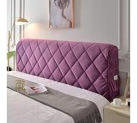 Coussin de Lecture Compensé, Triangulaire Coussin à Coins, Gros Coussin Canapé, Traversin Tête de lit Support Arrière, Oreiller Cervical Dossier de Soutien Lombaire, Velours Côtelé Rouge (160cm,Purple