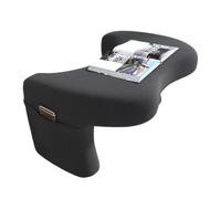 Coussin de lecture pour gaming - Coussin de tablette avec plateau - Bureau d'ordinateur portable pour les genoux avec plusieurs poches pour accessoires, convient pour jeux, canapés, livres, canapés