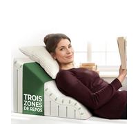 Coussin de lecture pour lit adulte, oreiller anti reflux memoire de forme, support livre liseuse, dossier ergonomique fauteuil, coussin cervicales douloureuses, appui tete banc lombaire, traversin do