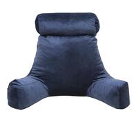 Coussin de lecture Velours - 65x80 cm - Bananair - Bleu nuit Fabriqué en France