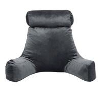 Coussin de lecture Velours - 65x80 cm - Bananair - Gris clair Fabriqué en France