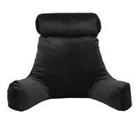 Bananair - Coussin de Lecture Doux & Confortable - Fabriqué en France - Soutien Dorsal Optimal - Accoudoirs Pratiques et Assise Ergonomique - Oreiller/Fauteuil de Lecture (Noir)