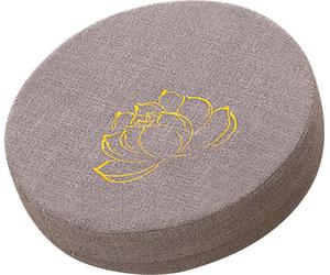 Coussin de méditation rond en mousse dure coton lin détachable lavable confortable tapis de sol pour balcon salon Tatami gris