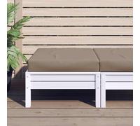 vidaXL Lot de 2 Coussins de Palette, Galette de Siège Imperméable, Coussin de Jardin, Décoration d'Extérieur Terrasse, Taupe 361762 Or G