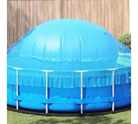 Coussin de piscine d'hiver, couleur bleu, fabriqué en PVC résistant. Dimensions : 220 x 140 cm. Protection UV, résistant au gel jusqu'à -20°C. Valve Boston intégrée. Livré avec des œillets et une cord