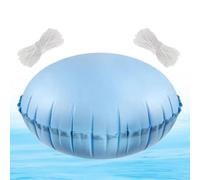 Coussin de piscine gonflable 1,2 x 1,2 m avec cordes | Kit de fermeture de coussin d'hivernage pour piscine par temps froid à la maison, à l'extérieur et au jardin