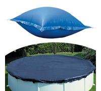 Coussin de piscine gonflable carré 120 x 120 cm | Cette bâche gonflable protège votre bâche de piscine de la neige lourde et de l'accumulation d'eau pendant les mois froids