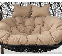 Coussin de rechange épais pour balancelle à double panier suspendu - Imperméable, amovible et épais pour hamac 2 places avec oreiller - Coussin de berceau de jardin - 152,4 x 109,6 cm